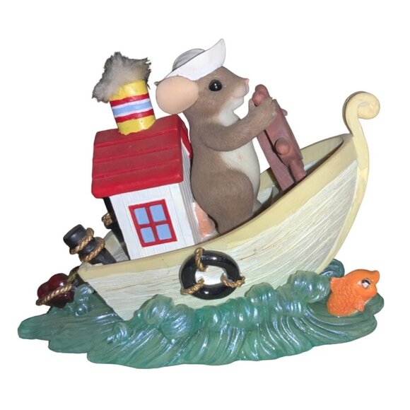 Fitz and Floyd You Tug At My Heart Figurine  Charming Tails by Dean Griff - Picture 1 of 12